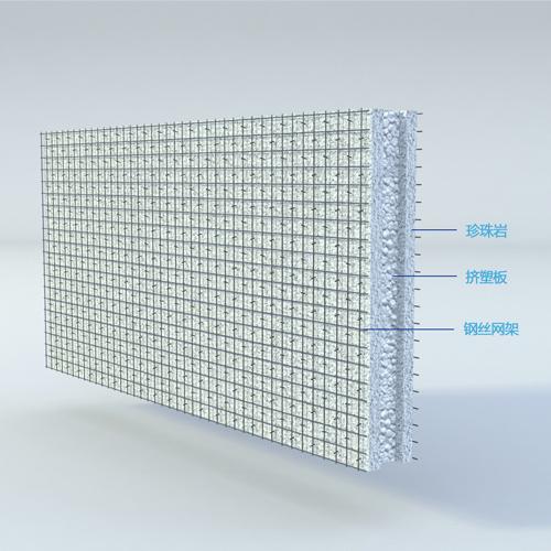 鋼絲網架珍珠巖復合保溫外墻板 鋼絲網架珍珠巖復合保溫外墻板